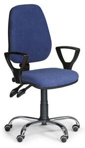 Krzesło biurowe COMFORT z podłokietnikami - czarny