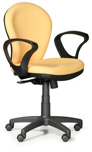 Krzesło biurowe LEA, żółte