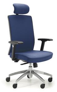 Krzesło biurowe ALTA F, niebieskie
