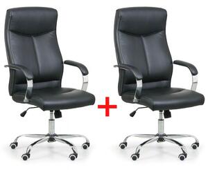 Krzesło biurowe LUGO 1+1 GRATIS, czarny