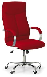 Fotel biurowy LUGO TEX, czerwony
