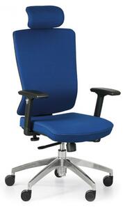 Krzesło biurowe NED F, niebieski