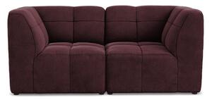 Bordowa aksamitna sofa 180 cm Aloha – Makamii