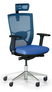 Krzesło biurowe DESIGNO, niebieski