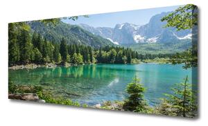 Obraz Canvas Góry Jezioro Las Przyroda