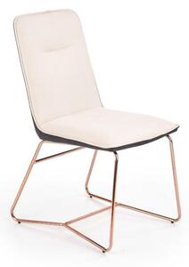 Krzesło K390 kremowe/ciemno szare HALMAR