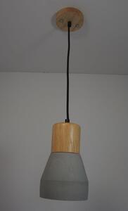 Wisząca lampa kuchenna ST-5220-grey betonowy zwis nad stół szary - szary