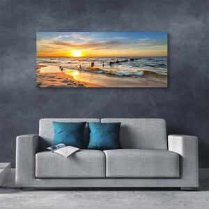 Obraz Canvas Morze Zachód Słońca Plaża