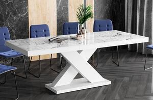 Marmurowy stół do jadalni Xenon marmur/biały