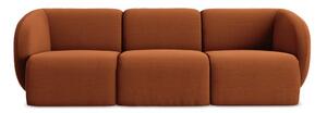 Aksamitna sofa w kolorze terakoty 244 cm Lani – Makamii