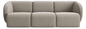 Jasnobrązowa aksamitna sofa 244 cm Lani – Makamii
