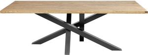 Stół MATT na wymiar drewno lite stelaż metalowy czarny