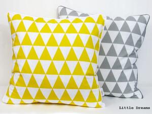 Poszewka dekoracyjna - Żółte trójkąty Little Dreams