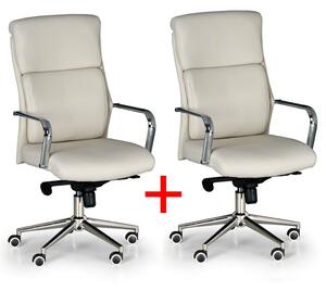 Krzesło biurowe VIRO 1+1 GRATIS, beżowe