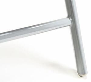 Komplet 4 krzesła aluminiowe Garth rozkładane ogrodowe czarne