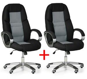 Krzesło biurowe KEVIN 1+1 GRATIS, szary