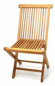 Składane krzesło z drewna tekowego