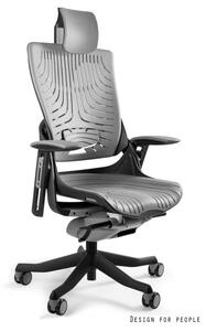 Fotel biurowy WAU 2 czarny/szary elastomer UNIQUE
