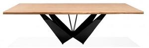 Stół dębowy loftowy Pablo nowoczesny metalowy drewniany