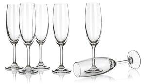 Banquet Crystal Kieliszki do szampana Leona, 210 ml, 6 szt