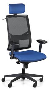 Antares Krzesło biurowe OMNIA z podpórką głowy, niebieski