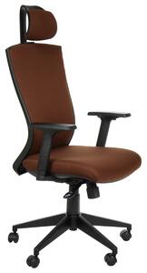 Fotel biurowy HG-0004F brązowy STEMA