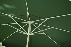 Parasol ogrodowy zielony z korbką 4 m