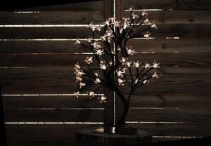 Dekoracyjne LED drzewo z kwiatami, ciepły biały