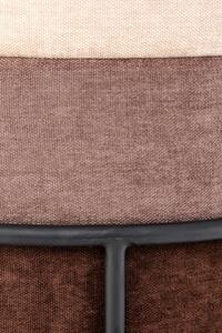 Okrągła pufa siedzisko PICOLO - brązowy