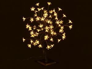 Dekoracyjne LED drzewo z kwiatami, ciepły biały