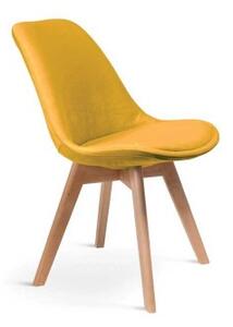 Krzesło tapicerowane Gugu nowoczesne tapicerowane drewniane nogi