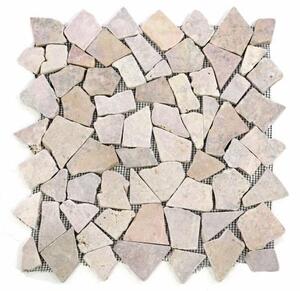Mozaika marmurowa Garth na siatce różowa 1m2