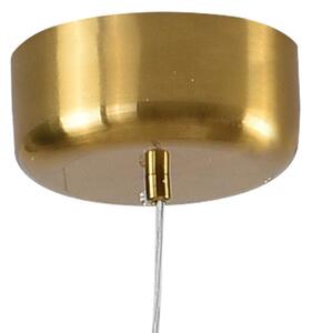 Modernistyczna lampa wisząca CORALLI DP0254-1000 szklane kule mosiądz