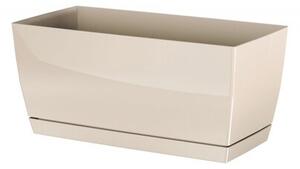 Plastikowa skrzynka Coubi Case z podstawką kremowy, , 39 x 19 x 18,2 cm