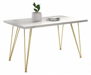 Stół rozkładany Tulip do salonu jadalni 120x80 140x80 160x90 glamour