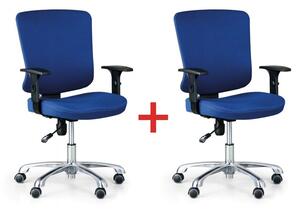 Krzesło biurowe HILSCH 1+1 GRATIS, niebieski