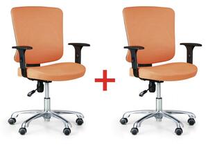Krzesło biurowe HILSCH 1+1 GRATIS, pomarańczowy