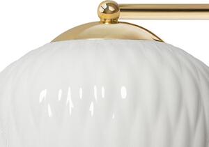 Sypialniany kinkiet VENUS 21050101 szklana lampa przyścienna biała - biały