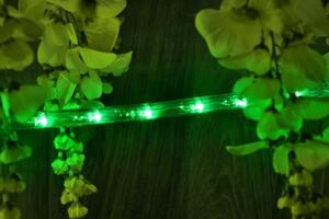 LED świetlny kabel - 480 diod, 20 m, zielony