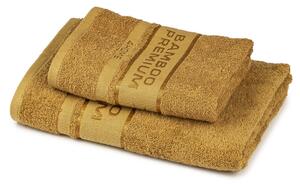 Komplet Bamboo Premium ręczników jasnobrązowy, 70 x 140 cm, 50 x 100 cm