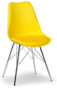 Krzesło konferencyjne CHRISTINE, żółte