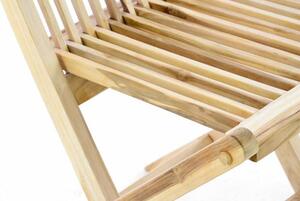 Składane krzesło ogrodowe Gardenay z drewna tekowego