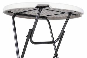 Stół składany, stół bistro wraz z elastycznym pokrowcem 80 x 80 x 110 cm