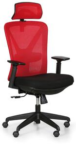 Krzesło biurowe LEGS, czerwone