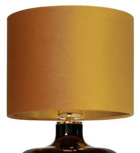 Abażurowa lampa stołowa LORA 41063105 klimatyczna lampka złota - złoty