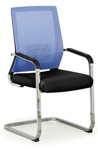 Krzesło konferencyjne ELITE NET, niebieski/czarny