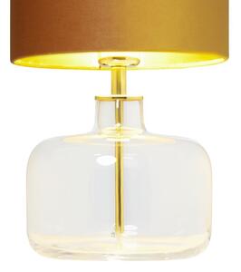 Złota lampa stołowa LORA 41066105 abażurowa lampka do sypialni