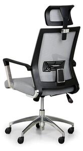 Krzesło biurowe ELITE NET, szary/czarny