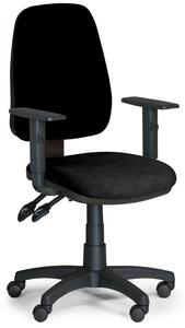 Krzesło biurowe ALEX z podłokietnikami - czarny