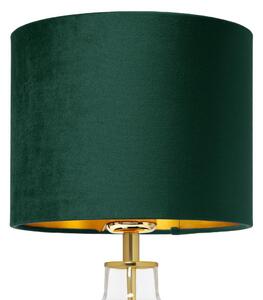Stojąca lampa z materiału LORA 41069113 zielona lampka stołowa